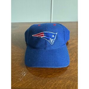 Vintage New England Patriots Hat Logo Athletic One Size Blue NFL Football